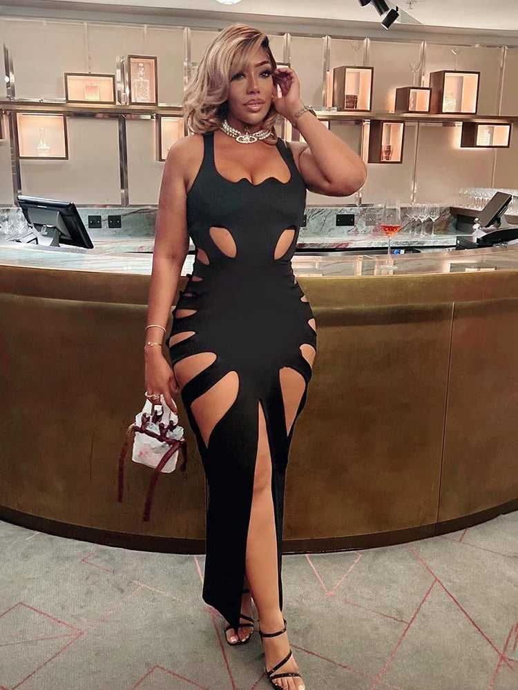 Cuts Given Maxi Dress