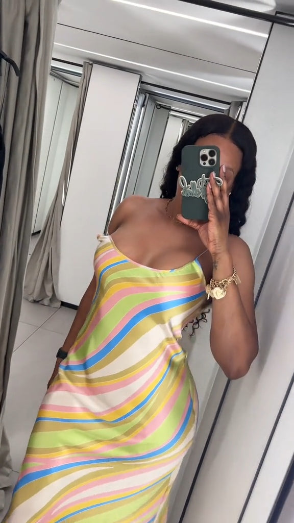 Gracefully Satin Midi Dress